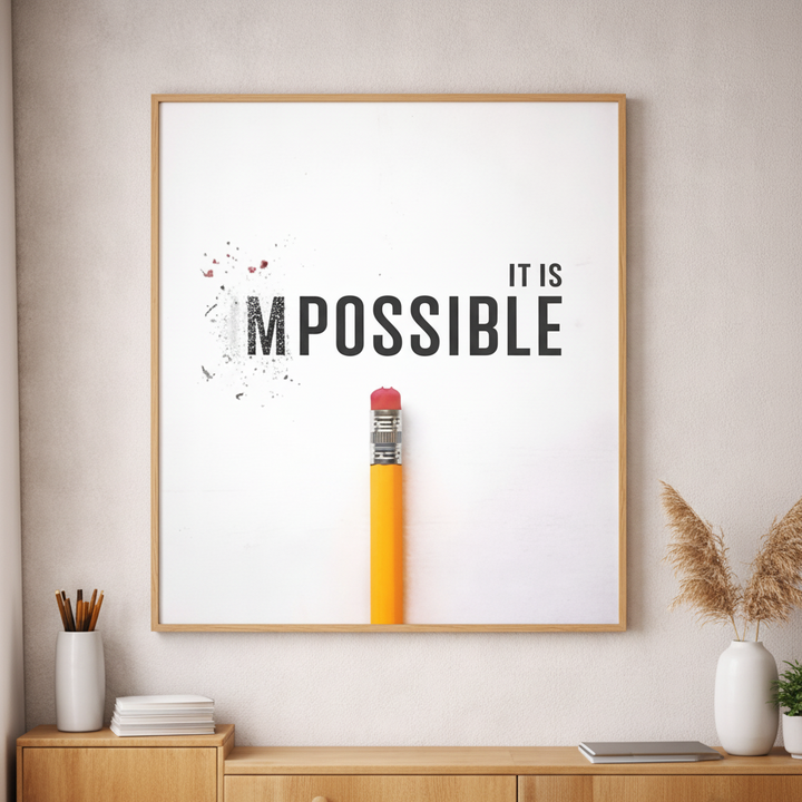 It Is Possible Pencil Canvas