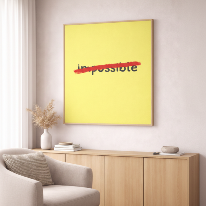 Impossible Motivation Canvas Wall Art