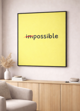 Impossible Motivation Canvas Wall Art