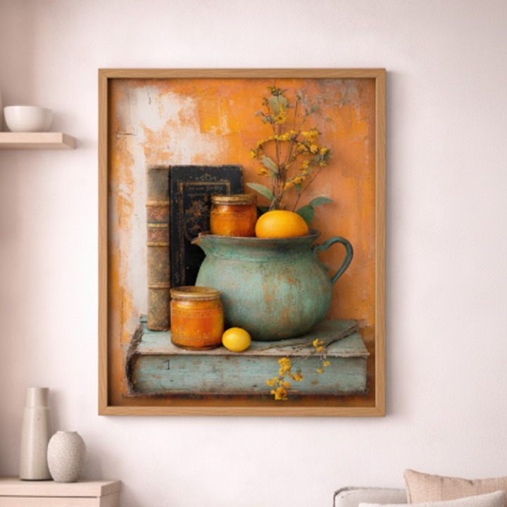 Rustic Still Life Canvas Wall Art