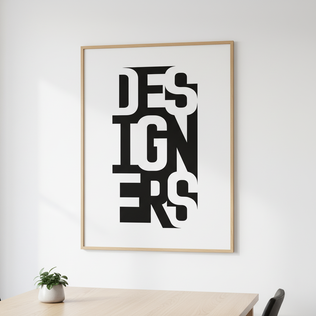 Designers Bold Typography Canvas