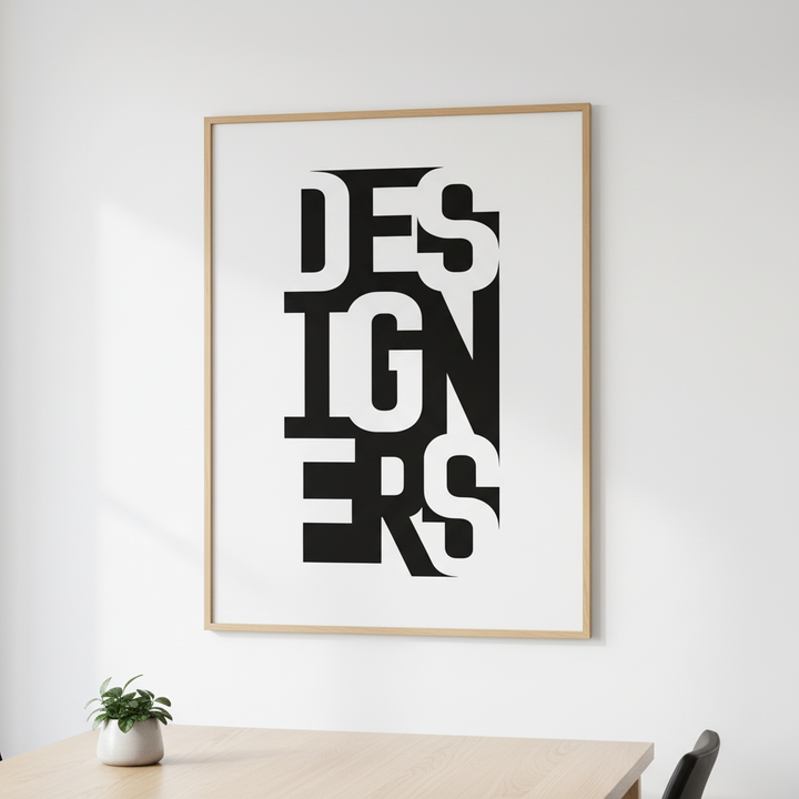 Designers Bold Typography Canvas