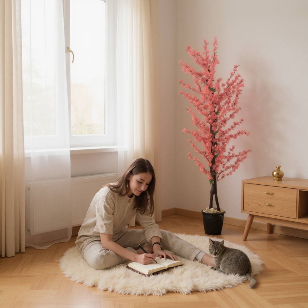 Artificial Red Apricot Tree
