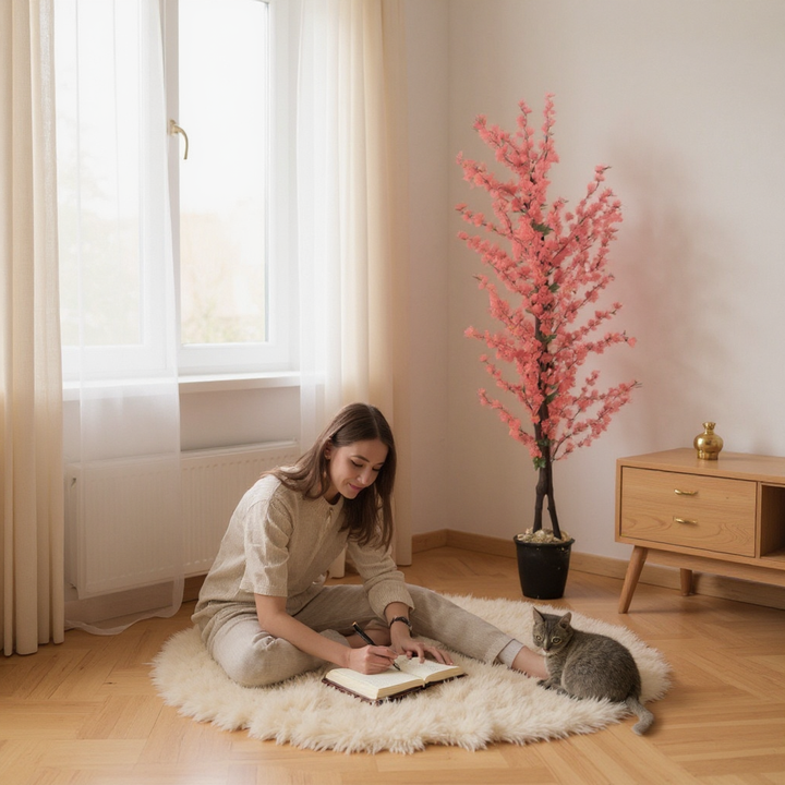 Artificial Red Apricot Tree
