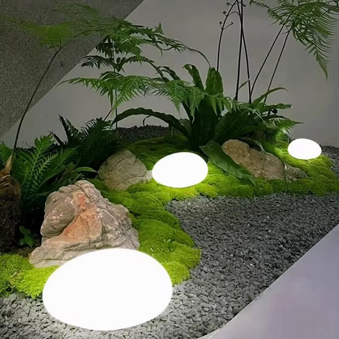 Outdoor LED Pebble Lights - Waterproof Garden Decor