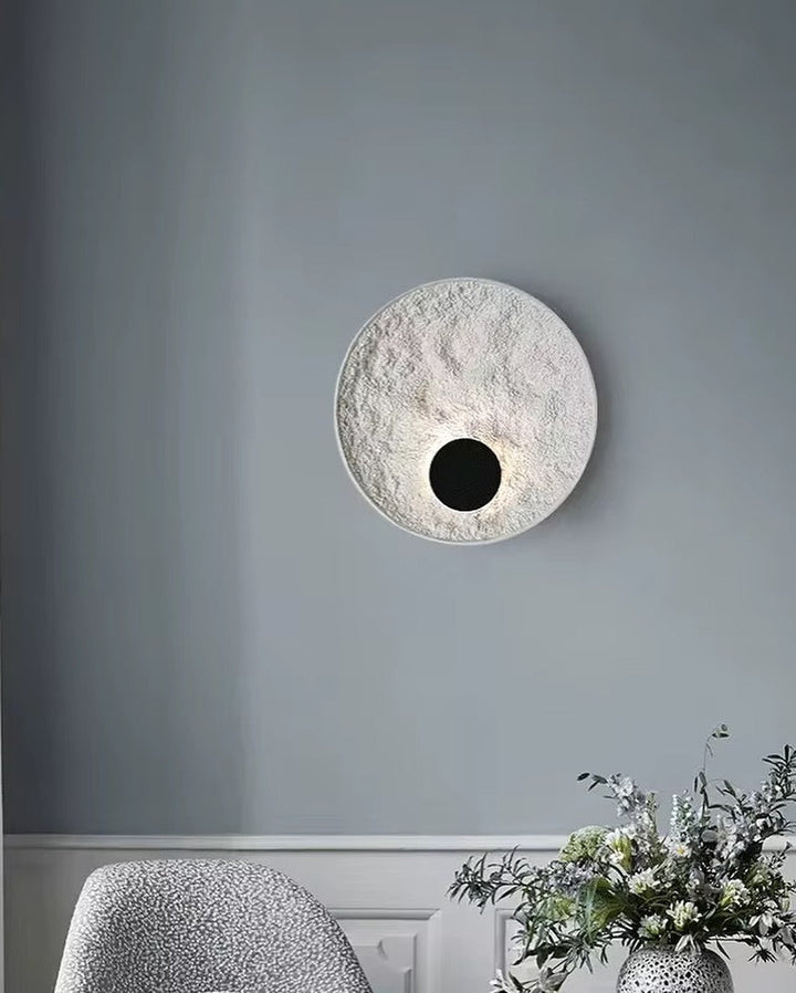 Modern Eclipse Wall Light - Artistic Textured Finish