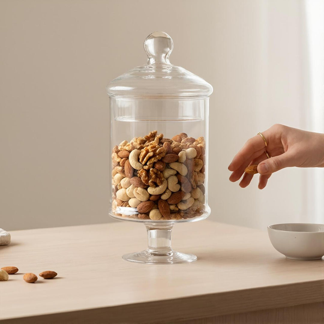 Silo Glass Storage Jar 28 cm with Lid