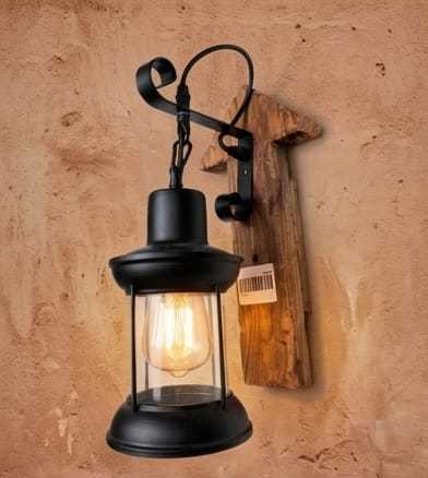 Rustic Wood Wall Sconce - Rustic