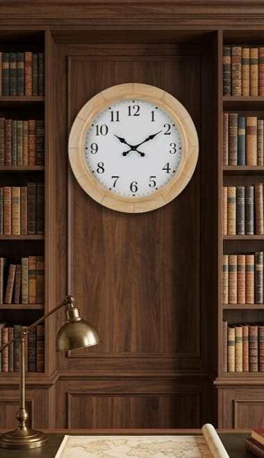 Classic Wooden Wall Clock