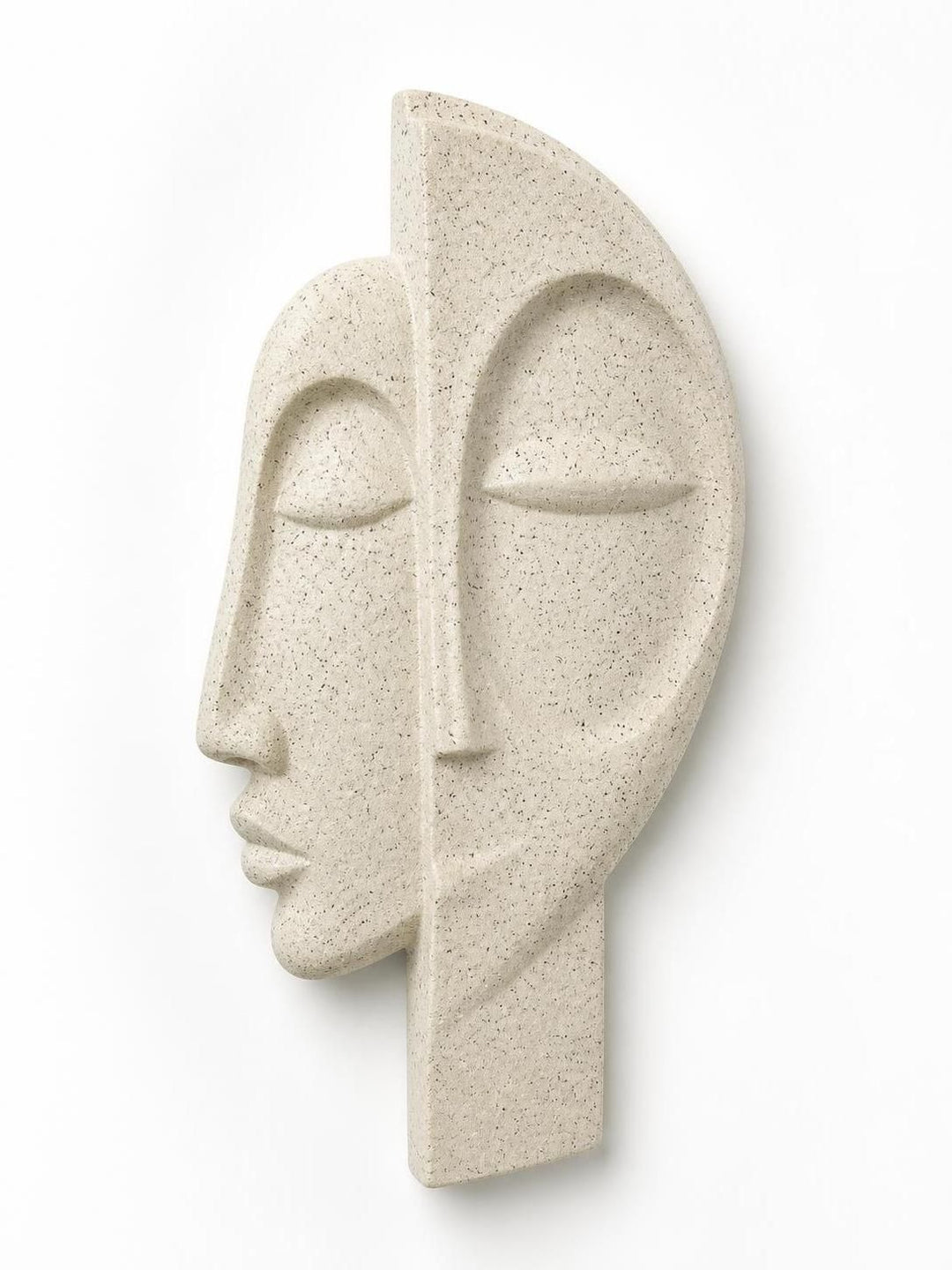 Abstract Two-Face Sculpture