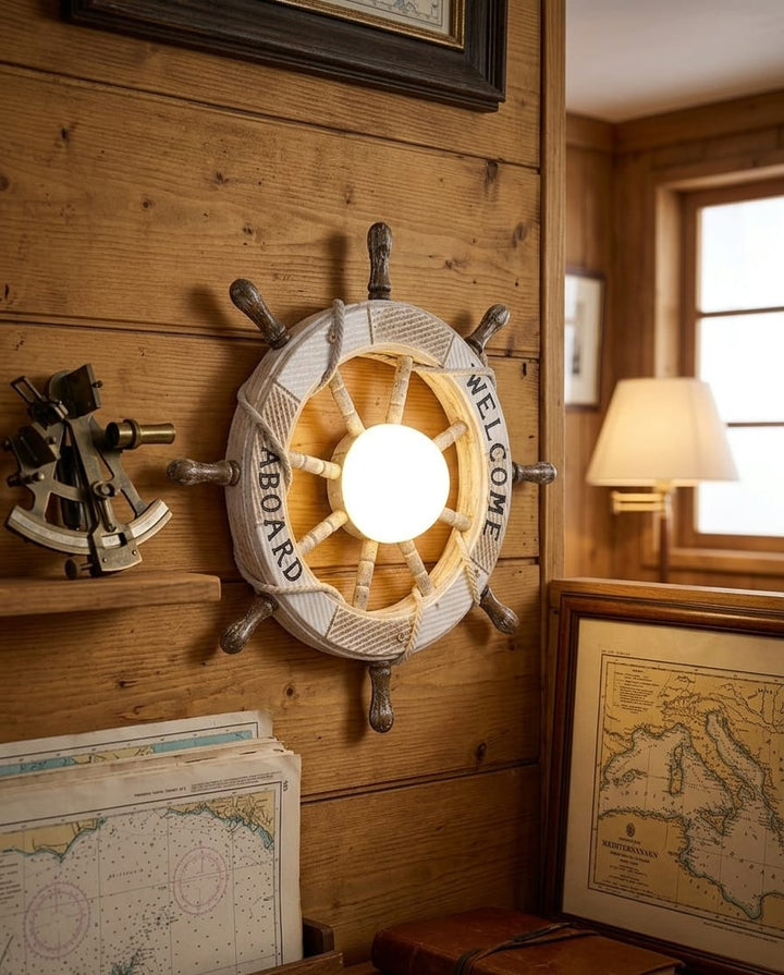 Nautical Ship Wheel Wall Decor