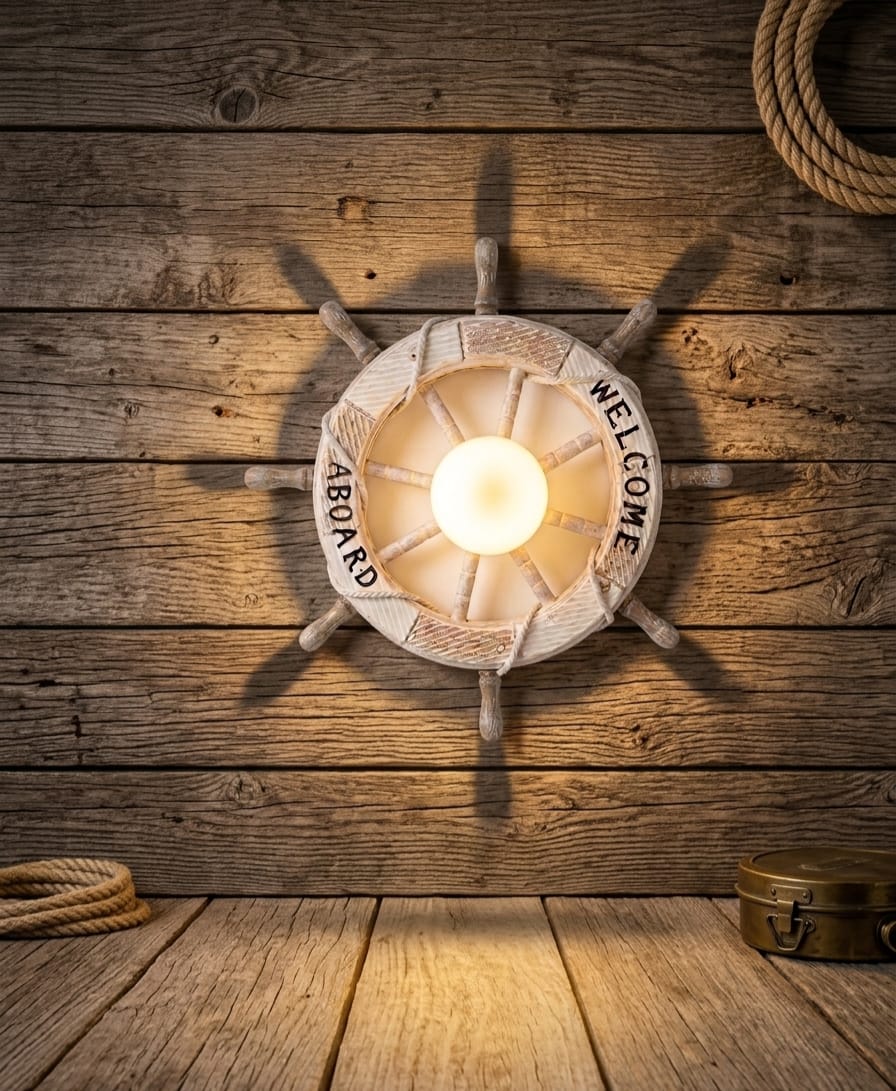 Nautical Ship Wheel Wall Decor