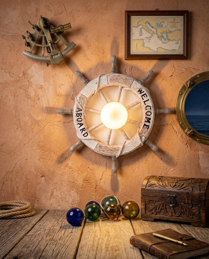 Nautical Ship Wheel Wall Decor