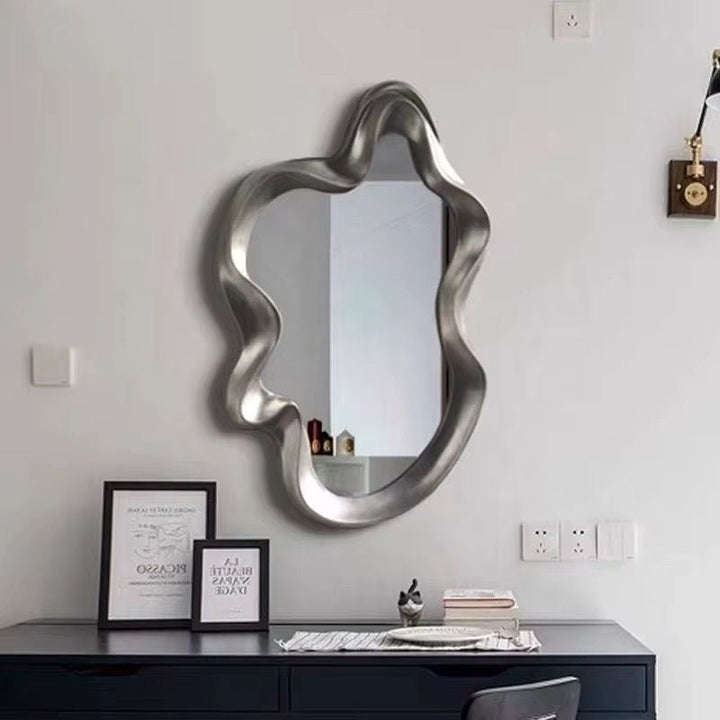 Modern Abstract Wavy Wall Mirror