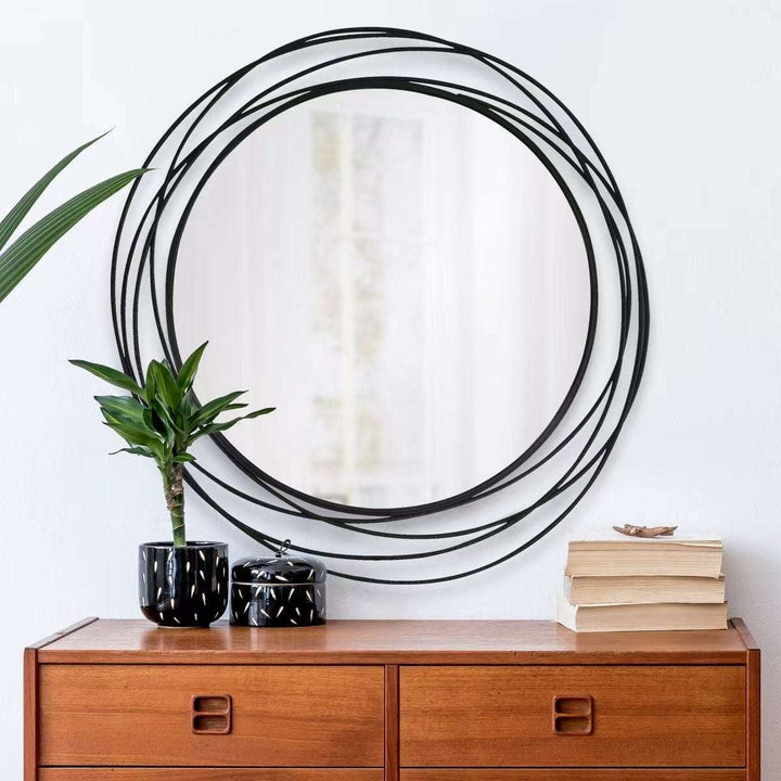 ORBIT - Modern Wire Frame Round Mirror