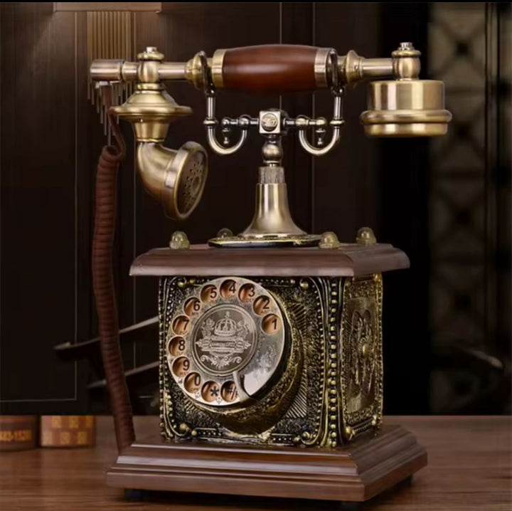 Retro Rotary Telephone Decor