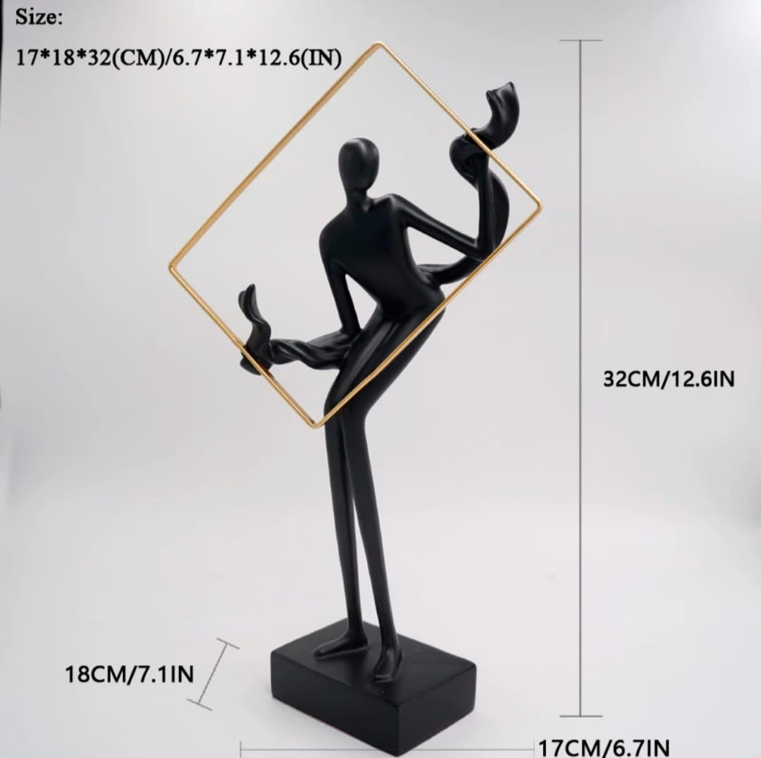 Abstract Frame Dancer Sculpture