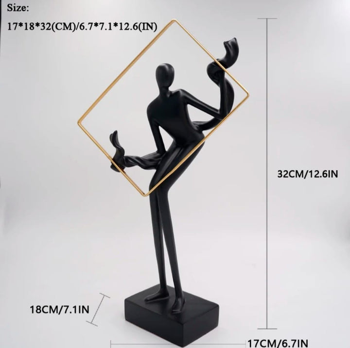 Abstract Frame Dancer Sculpture