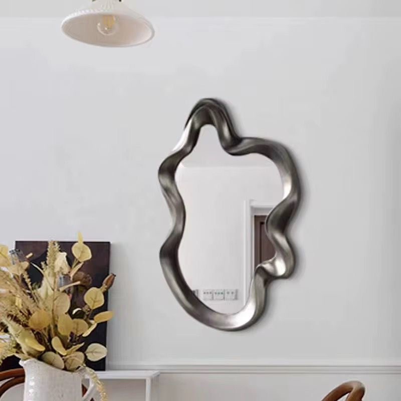 Modern Abstract Wavy Wall Mirror