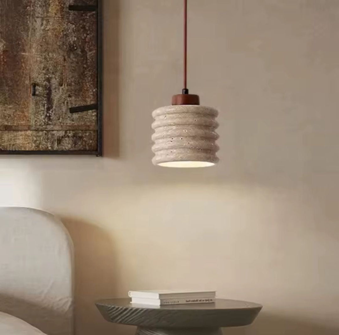 Textured Concrete Pendant Light