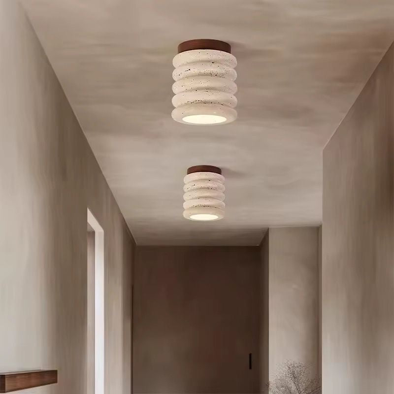 Textured Concrete Pendant Light