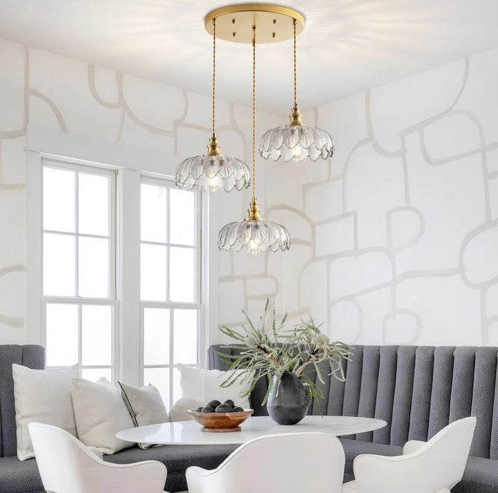 Vintage Glass Pendant Light