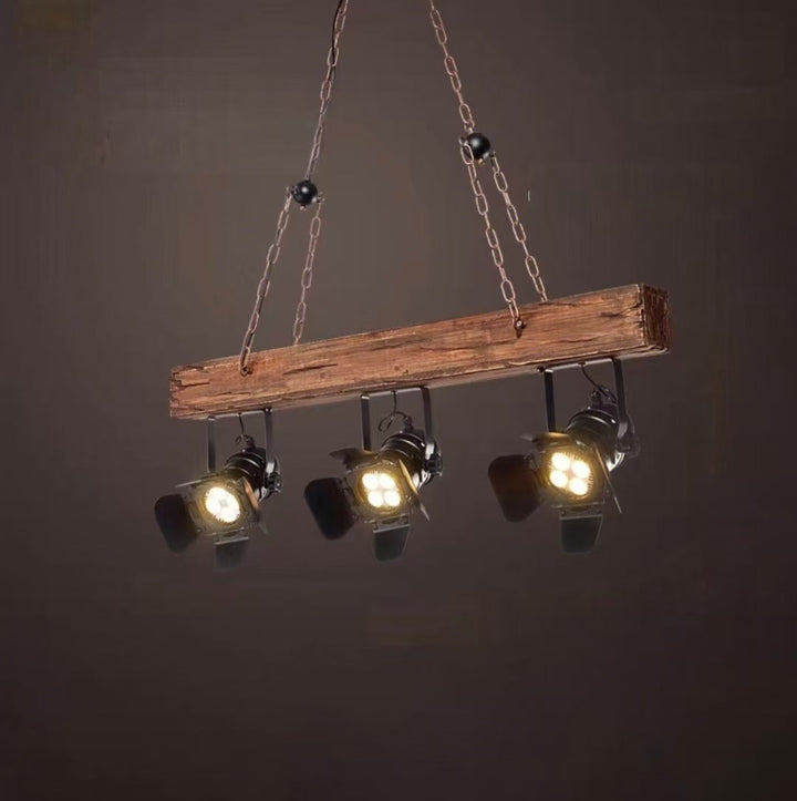 Rustic Stage Spotlight Pendant Light