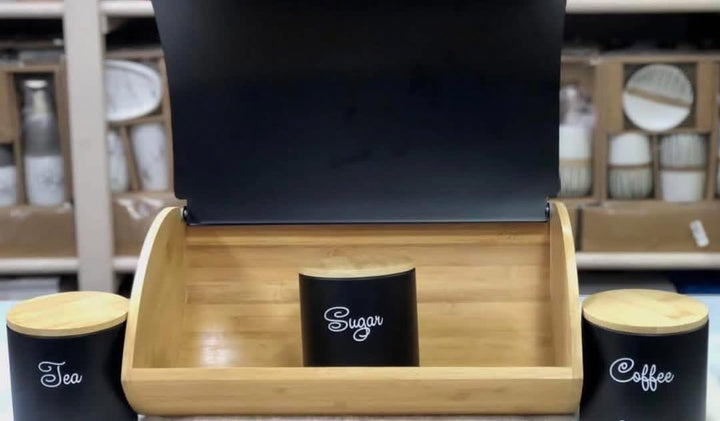 Bread Box & Canister Storage Set