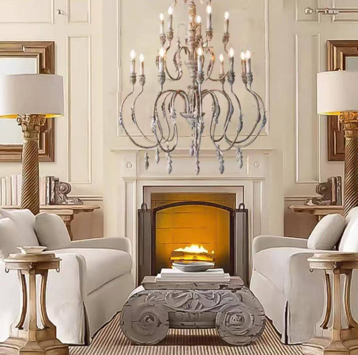Rustic Chandelier in several sizes for Rooms and High Ceilings