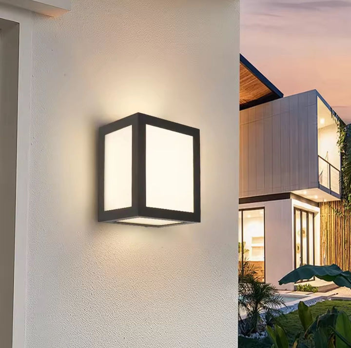 Modern Cube outdoor Wall Light