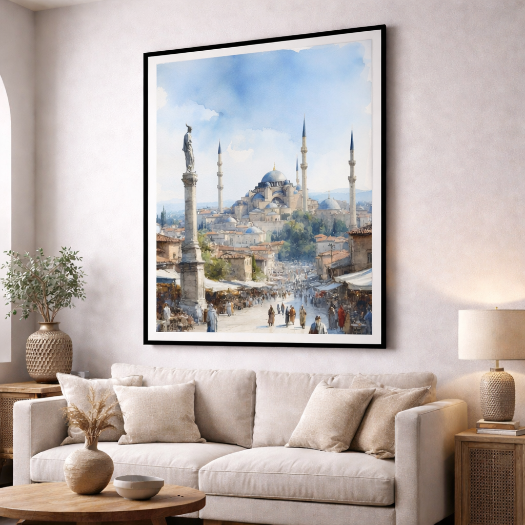 Historic Market Mosque Canvas