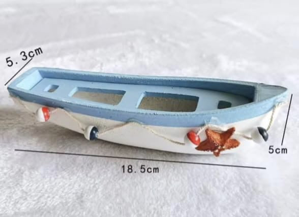 Nautical Wooden Boats Decor Set of 2