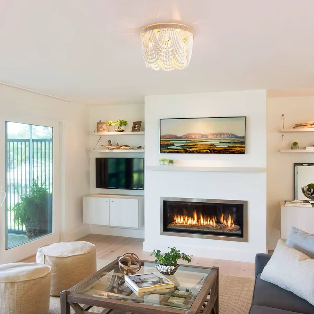 Rustic Boho Beaded Ceiling Light