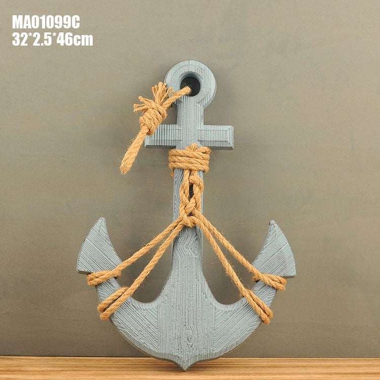 Wooden Anchor Wall Decor