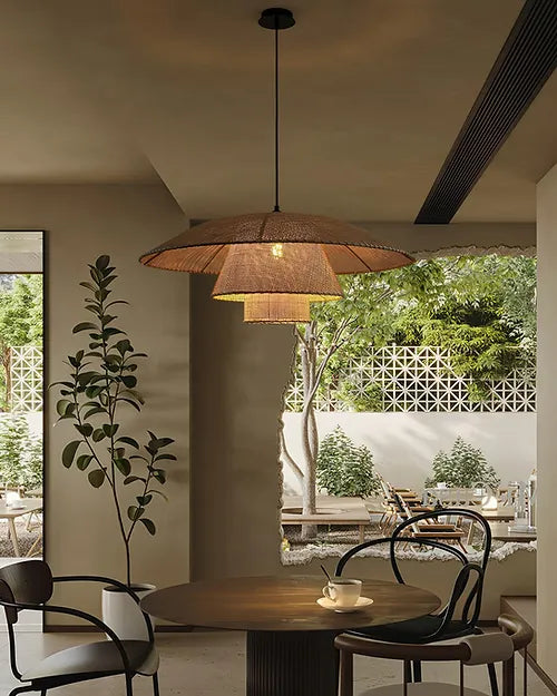 Vintage Rattan Pendant Lamp