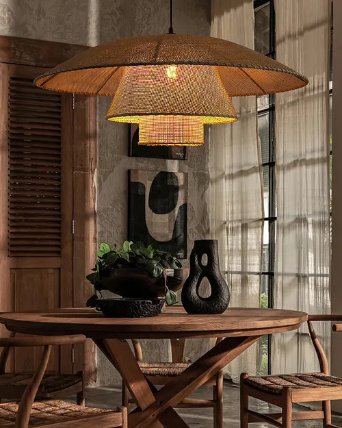 Vintage Rattan Pendant Lamp