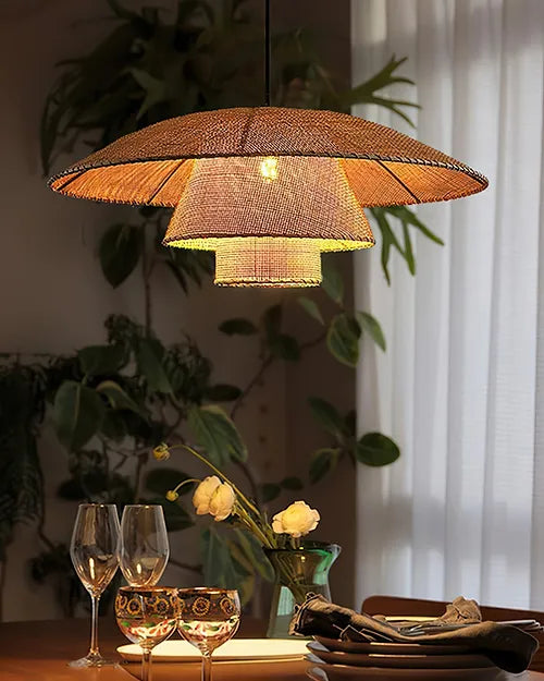 Vintage Rattan Pendant Lamp