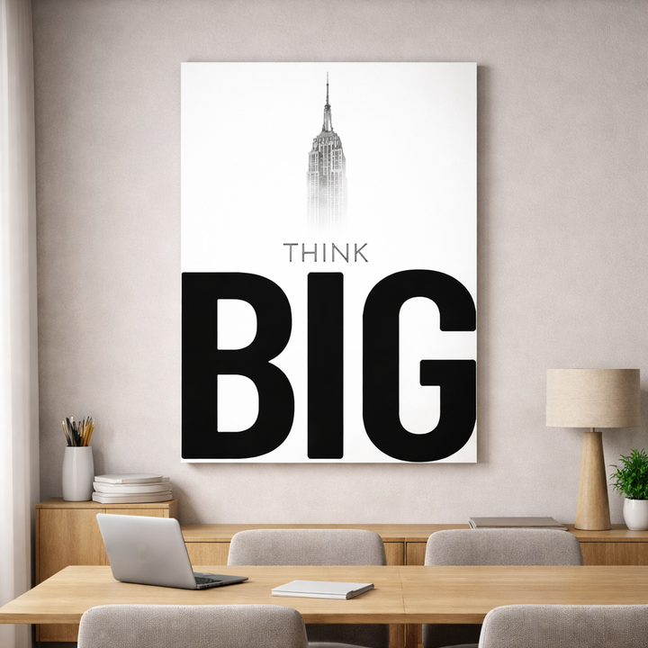 Think Big Skyscraper Canvas