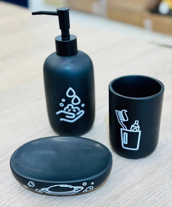 Minimal Bathroom Accessory Set