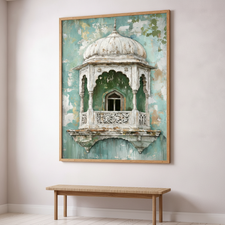 Vintage Balcony Architecture Canvas