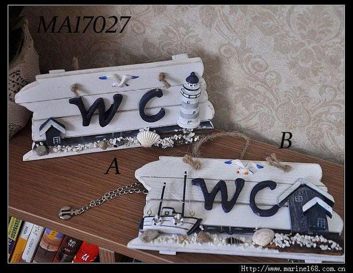 WC Nautical Wall Sign