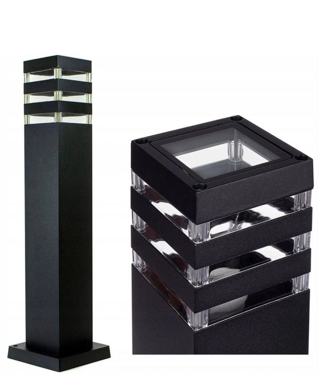 Classic Black Outdoor Bollard Light