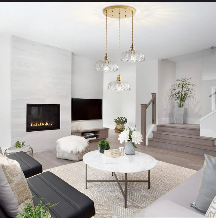 Vintage Glass Pendant Light
