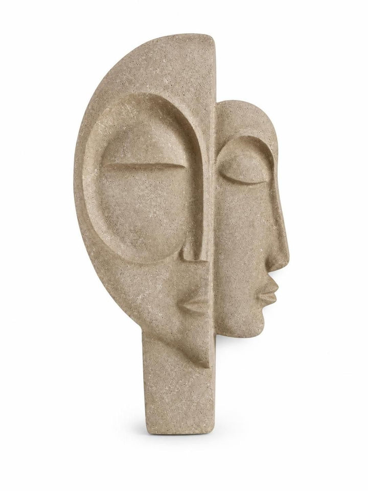 Abstract Two-Face Sculpture