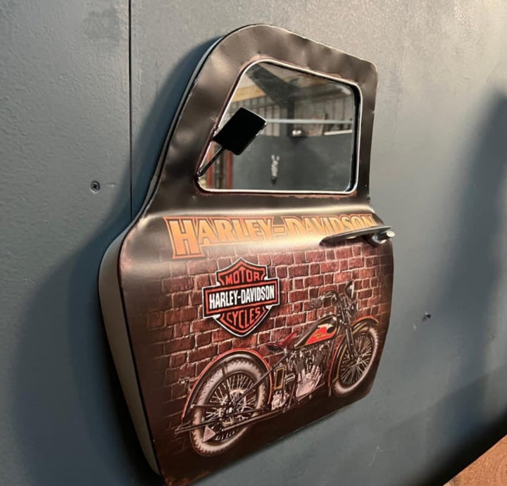 Harley-Davidson Door Panel Wall Art with Mirror
