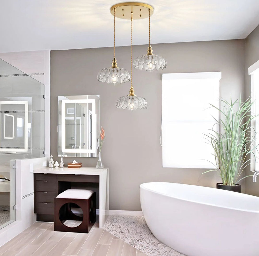 Vintage Glass Pendant Light