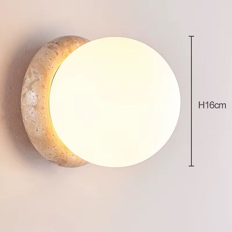 Stone Globe Wall Light