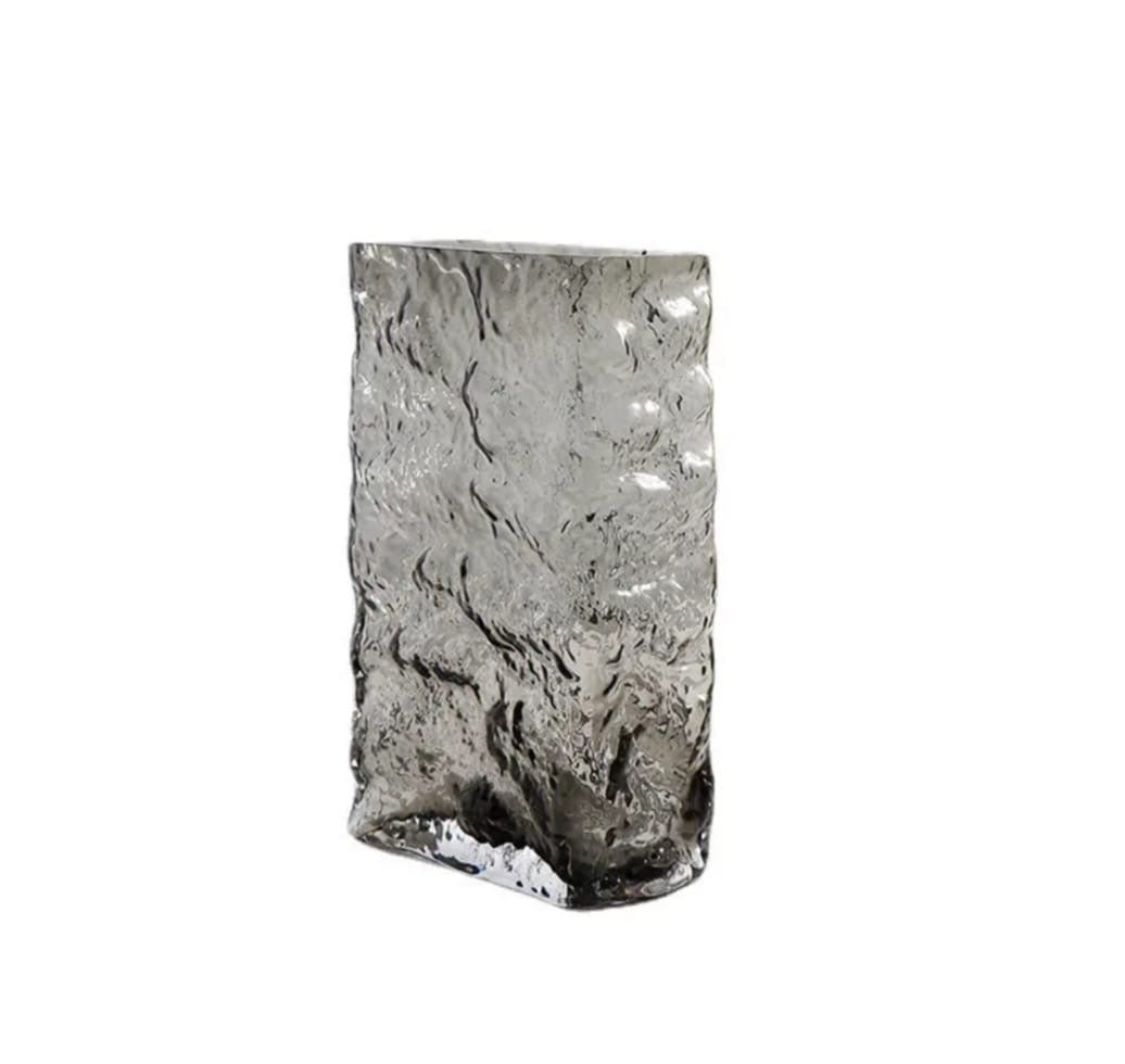 Textured Clear Glass Tumbler