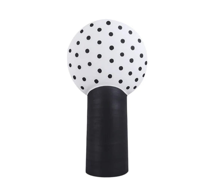 Black & White Geometric Sculpted Vases set of 2