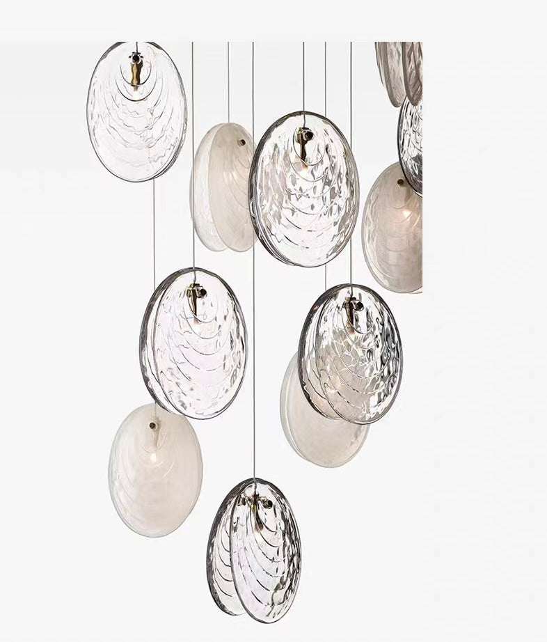 Artistic Glass Cluster Chandelier